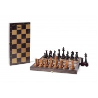 Шахматы турнирные фигуры буковые большие с доской 343-19 40*40 см Венге