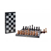 Шахматы турнирные фигуры буковые большие с доской 342-19 40*40 см Черный