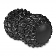 Мячик массажный двойной для йоги INDIGO IN269 18*10 см Черный