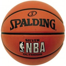 Мяч баскетбольный №6 SPALDING NBA SILVER с логотипом NBA 83015 Оранжевый