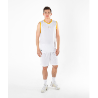 Майка баскетбольная JBT-1020-014, белый/желтый