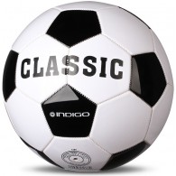 Мяч футбольный №5 INDIGO CLASSIC любительский (PVC 1.2 мм) 1149 -S/L Бело-черный