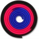Скакалка для художественной гимнастики утяжеленная трехцветная INDIGO 165 г IN163 3 м Сине-розово-черный