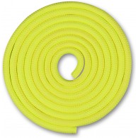 Скакалка для художественной гимнастики Утяжеленная 150 г INDIGO SM-121 2,5 м Лимонный