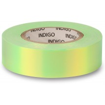 Обмотка для обруча на подкладке INDIGO зеркальная RAINBOW IN151 20мм*14м Зелено-желто-лимонный