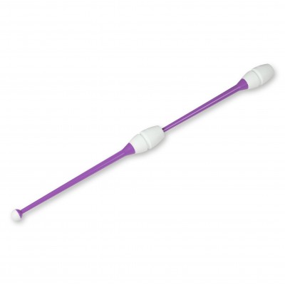 Булавы для художественной гимнастики вставляющиеся INDIGO IN019 45 см Фиолетово-белый