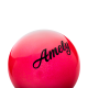 Мяч для художественной гимнастики AGB-102, 19 см, красный, с блестками