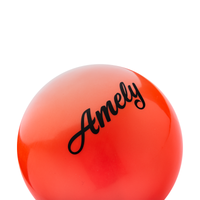 Мяч для художественной гимнастики AGB-101 19 см, оранжевый