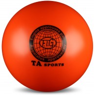 Мяч для художественной гимнастики металлик 300 г I-1 15 см Оранжевый