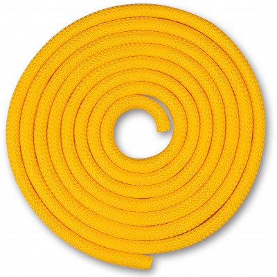 Скакалка для художественной гимнастики Утяжеленная 150 г INDIGO SM-121 2,5 м Желтый