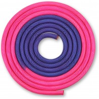 Скакалка для художественной гимнастики утяжеленная двухцветная INDIGO 165 г IN042 3 м Фиолетово-розовый