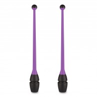 Булавы для художественной гимнастики вставляющиеся INDIGO IN019 45 см Фиолетово-черный