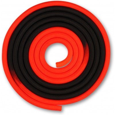 Скакалка для художественной гимнастики утяжеленная двухцветная INDIGO 165 г IN166 3 м Красно-черный